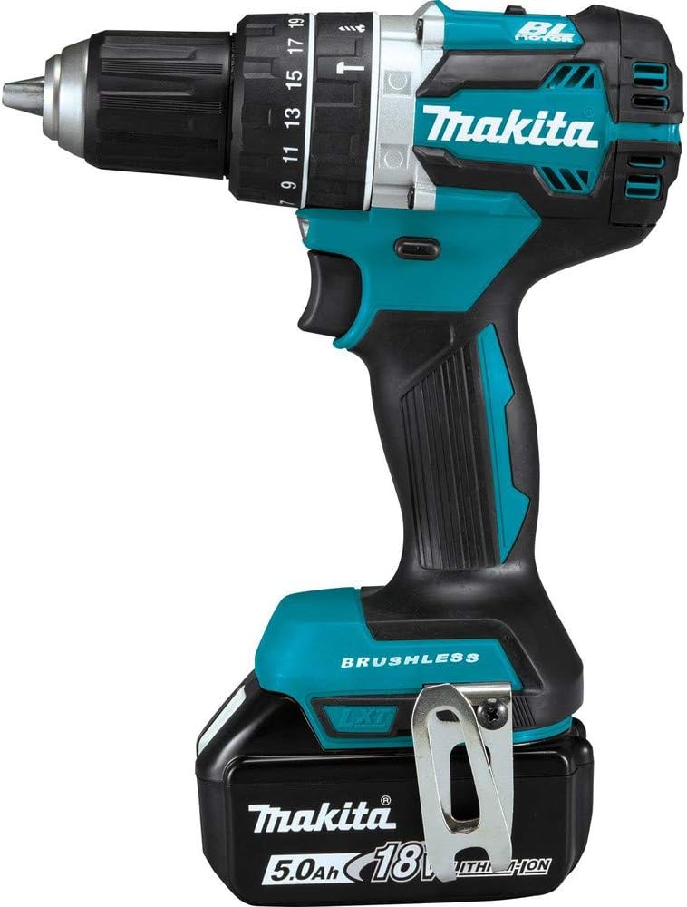 Makita XPH12T 18V LXT Lithium-Ion Compact Brushless Cordless 1/2' Hammer Driver-Drill Kit