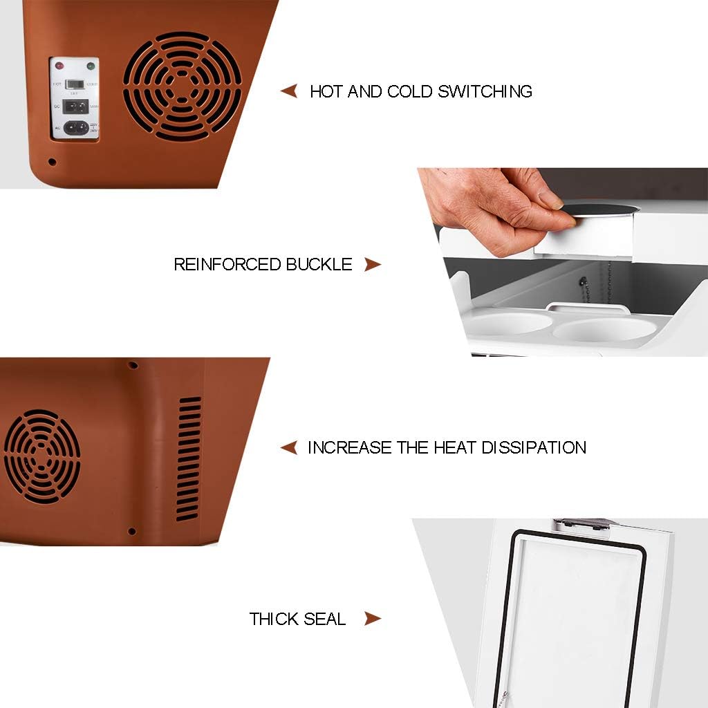 12L Mini Fridge Car Refrigerator Hot Cold Portable Electric Cool Box Car & Home Dual-use Mini Home Camping Fridge