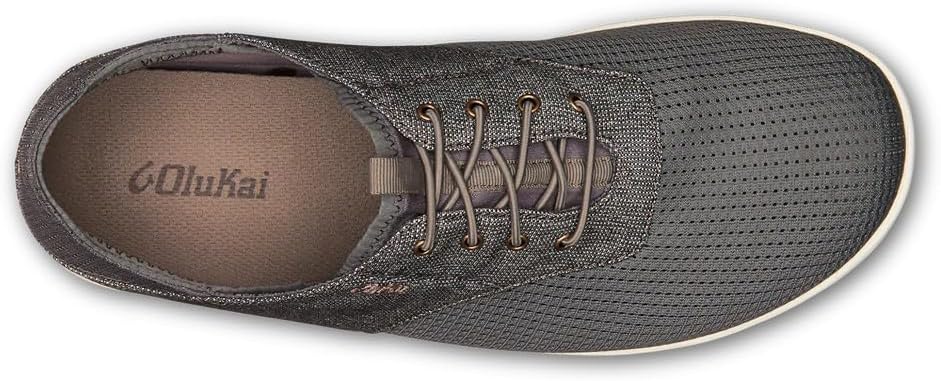 OluKai Nohea Moku Men's No Tie Boat Shoes, Breathable & Quick Dry Mesh, Effortless Design & Barefoot Wearability, All-Day Comfort & Support
