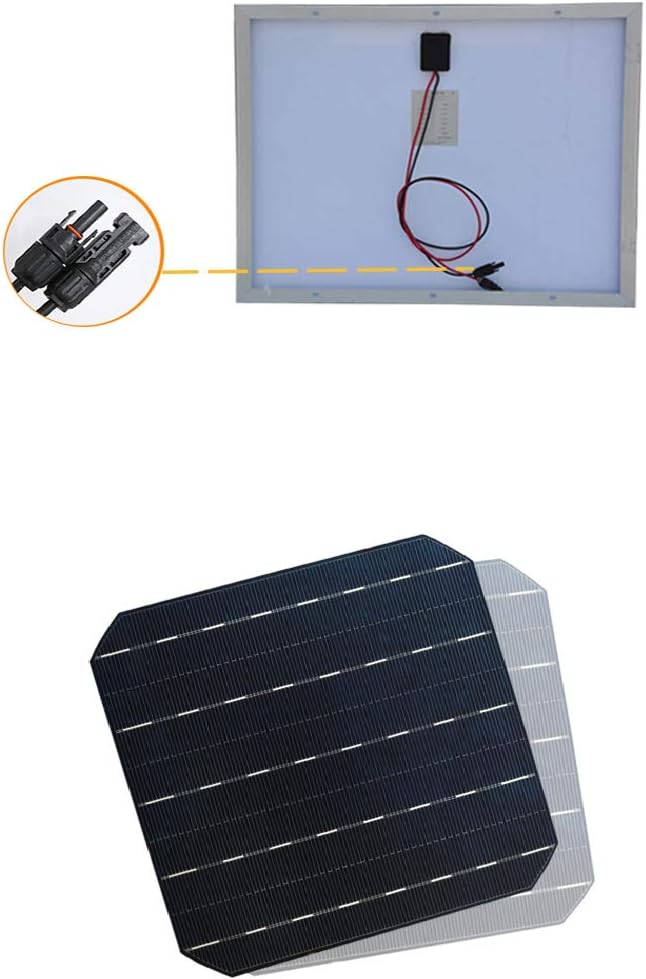 Solar Panel Kit,Solar Panels 50 W Monocrystalline Solar Panel As Generator, Energy Saving, Solar Charger for Summer Camping Van