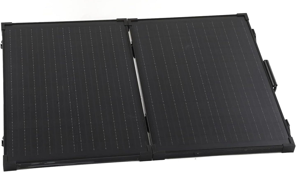 Foldable Solar Panel Solar Generators Monocrystalline Silicon Cells Aluminum Frame Ideal for RV Camping with Stand for Outdoor Use (80W)