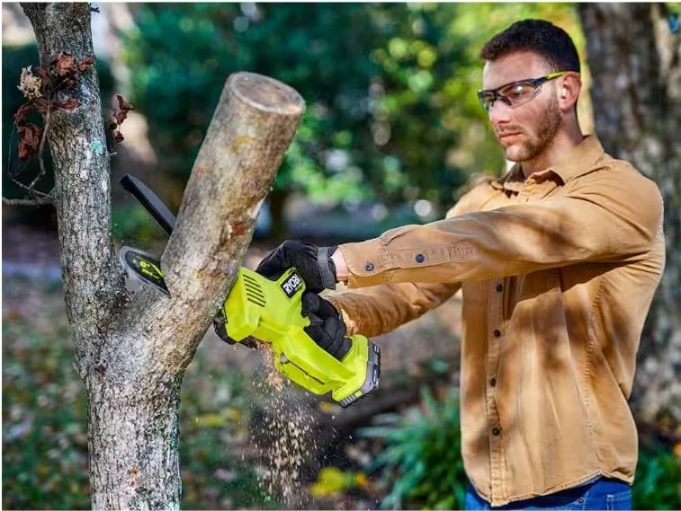 RYOBI 18V Brushless 8 in. Battery Compact Pruning Mini Chainsaw (Tool Only)