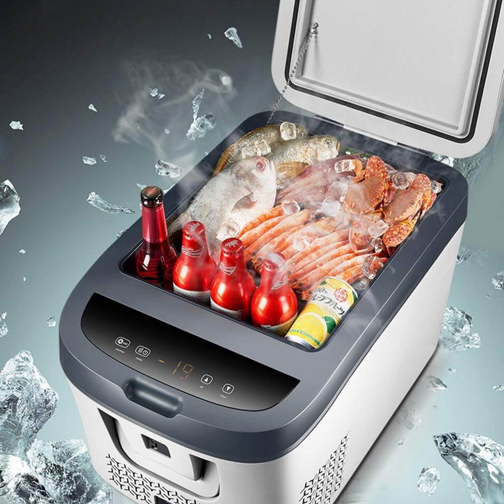 32L Mini Fridge Portable Compressor Refrigerator Freezer Cooler Mini Fridges Small Electric Cool Box for Outdoor Travel