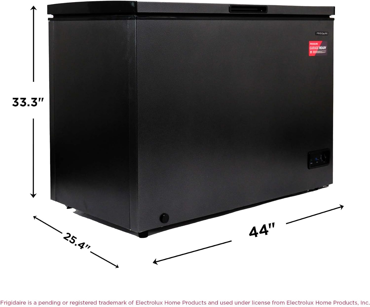 Frigidaire Chest Deep Freezer, 10 Cu. Ft. Capacity, Granita Rugged Design-Adjustable Thermostat-Removable Vinyl Coated Wire Basket-Easy Defrost Drain