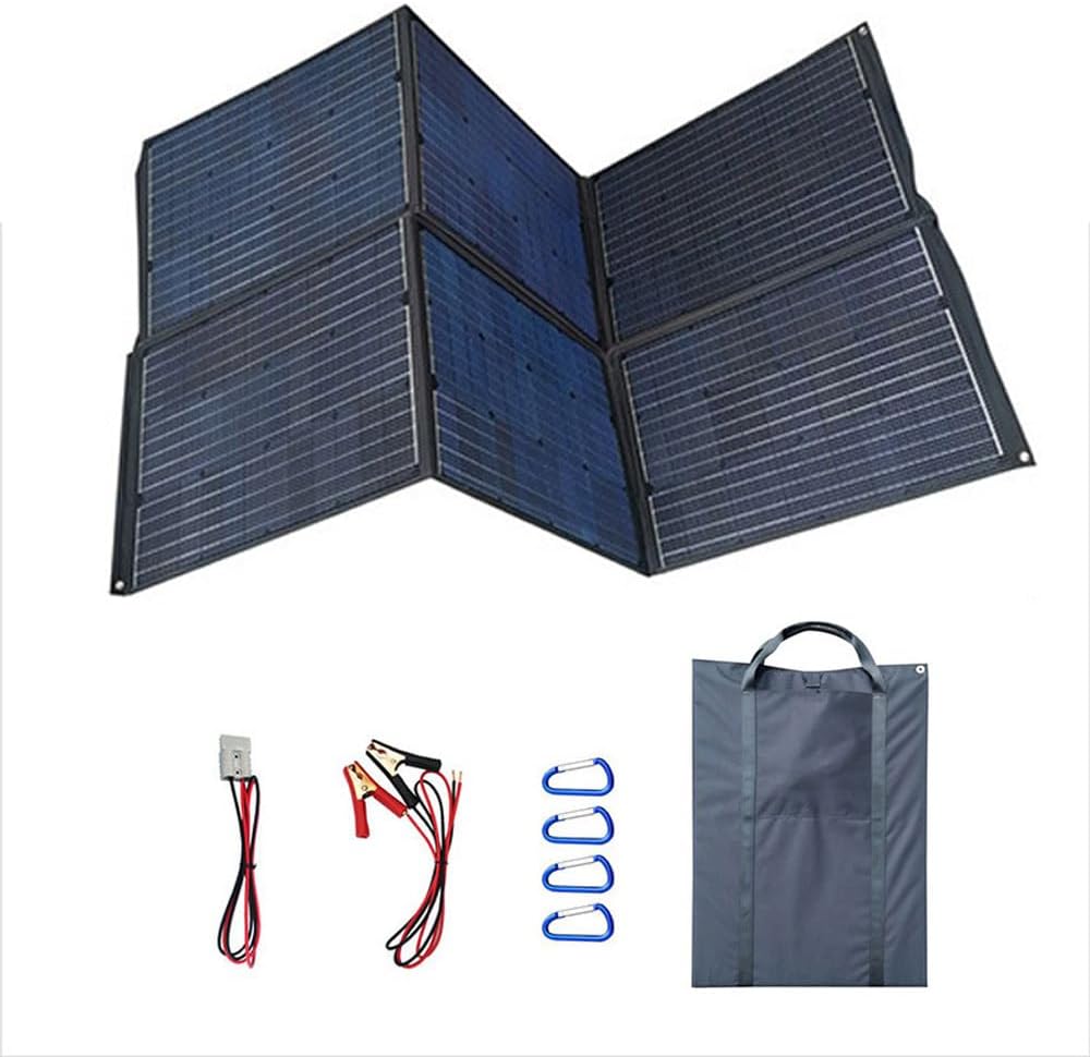 350W Foldable Solar Panel, Portable Solar Charger Monocrystalline, Suitable for Smartphones, Tablets, Outdoor, Camping,350W