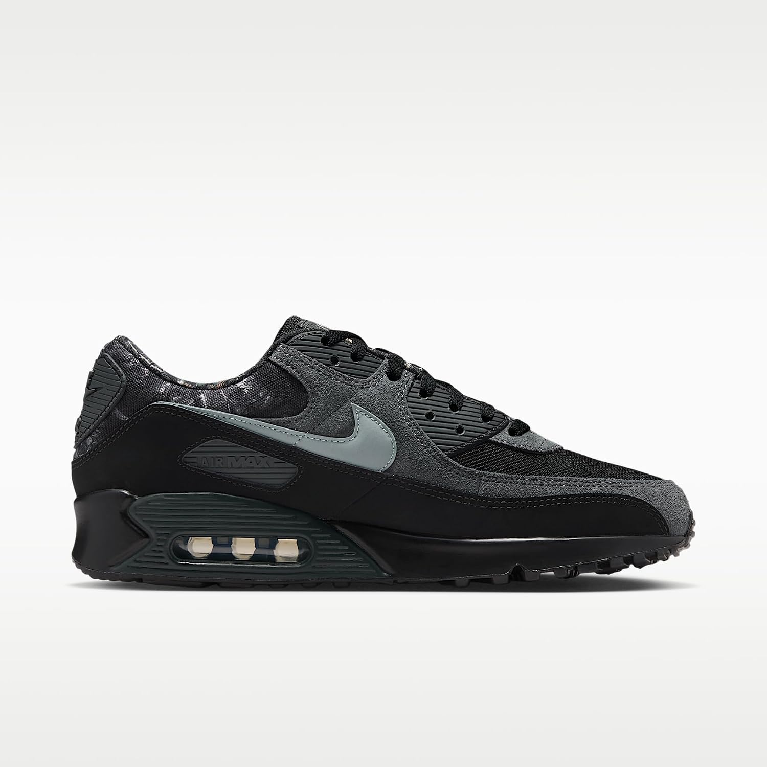 Nike Air Max 90 Men's Shoes (Black/Dark Smoke Grey/Metallic Cool Grey)