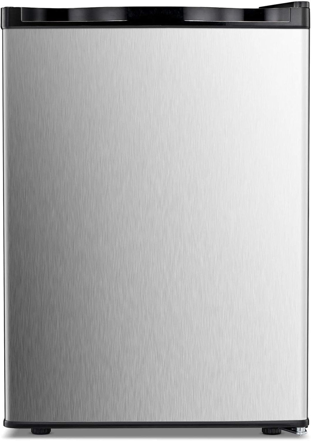 Antarctic Star Upright Freezer 2.1 Cu.ft, Compact Mini Freezer with Reversible Single Door, Temperature Control, Removable Shelves, Small freezer Stainless Steel for Dorms Home Office, Silver