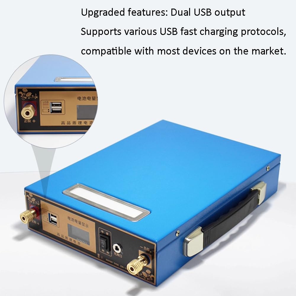 12V 30Ah 50Ah 80Ah 100Ah 120Ah 150Ah 200Ah Large Capacity Lithium Battery Outdoor Power Supply High Power Inverter with Charger
