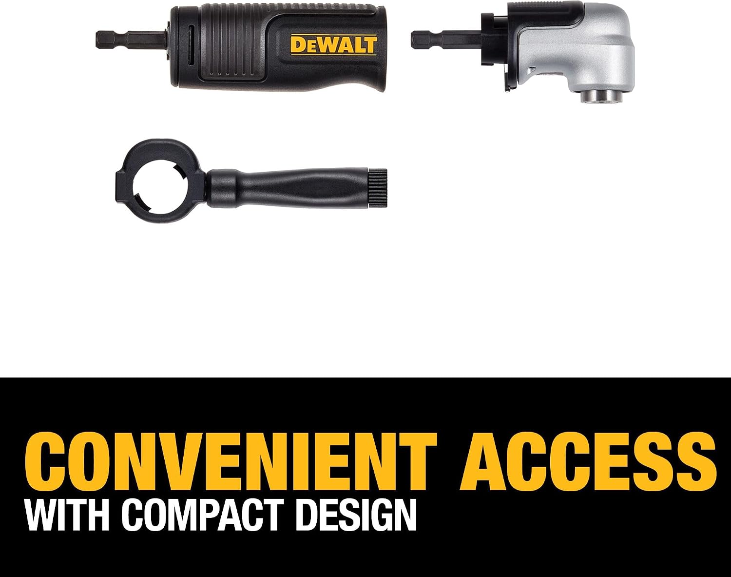 DEWALT FLEXTORQ Right Angle Drill Adapter, 2-in-1 Attachment for Impact Driver (DWAMRAFT) (Pack of 5)