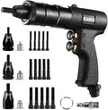 Pneumatic Rivet Nut Gun M6 M8 M10 Metric with Self-locking Head Gun,Industrial Grade Adjustable Speed Pull Rivnut Gun Model:LM07 Button Switch