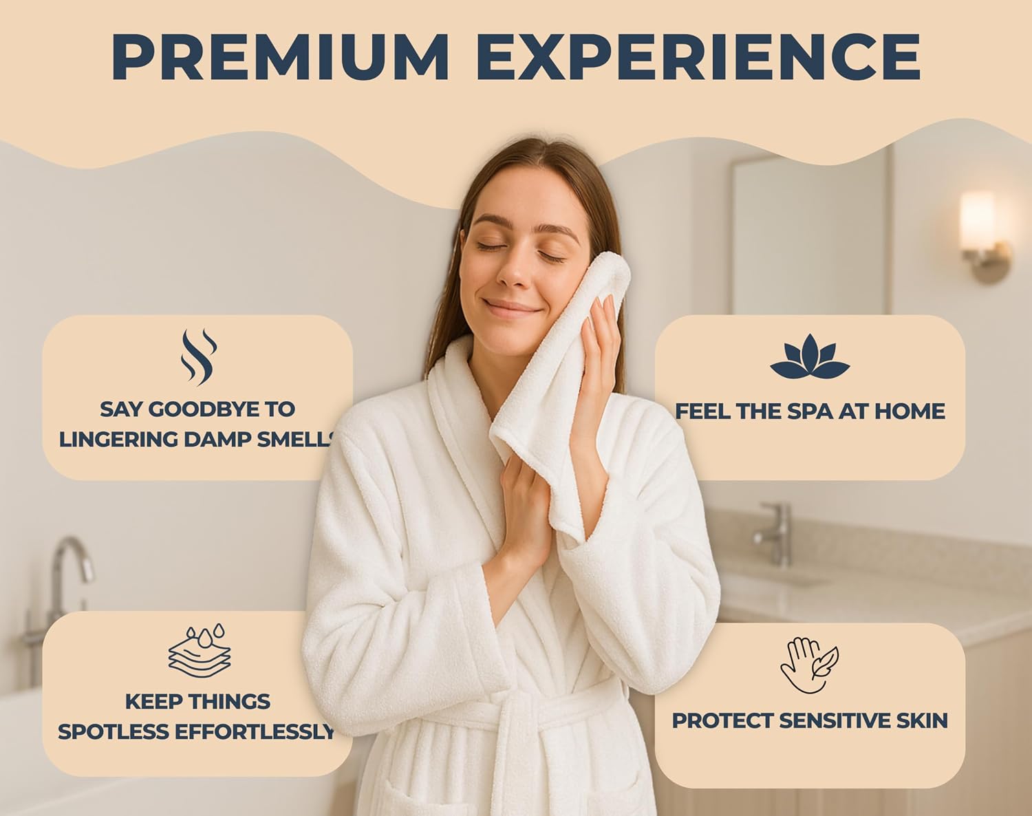 Hand Towels for Bathroom [12 Pack] 16x28, 100% Cotton, Ultra Soft Hand Towel for Gym, Kitchen and Spa, Quick Dry and Highly Absorbent Bulk Towels for Salon (Black, 72 Pack)