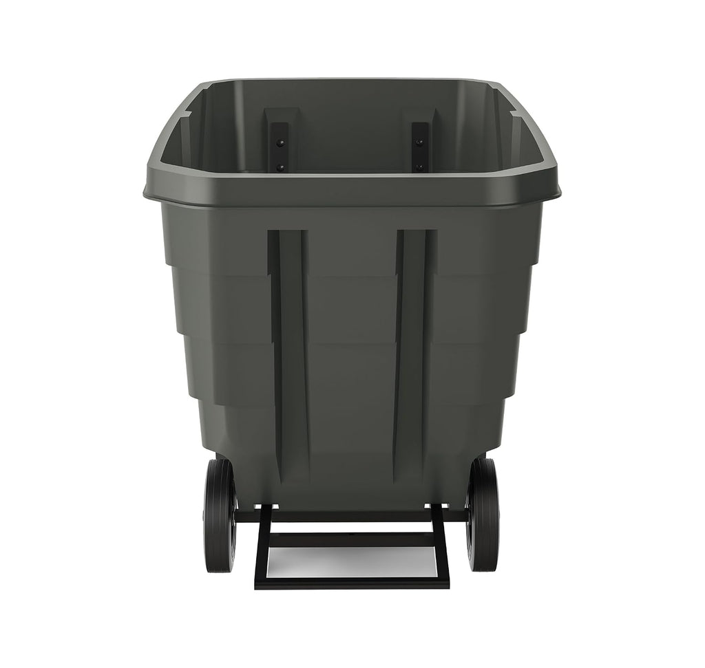 Suncast Commercial Light Duty 1 Cubic Yd. Tilt Truck, Black, Made in the USA