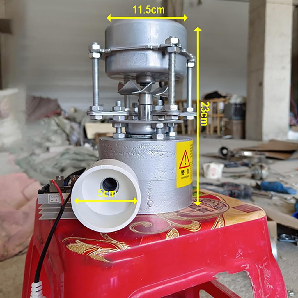 1000W Portable Water Turbine Generator 220V Hydro Generator, Micro Hydroelectric Generator Aluminum Alloy Shell for Family Outdoor Excursions, Temporary Power Supply in Remote Areas