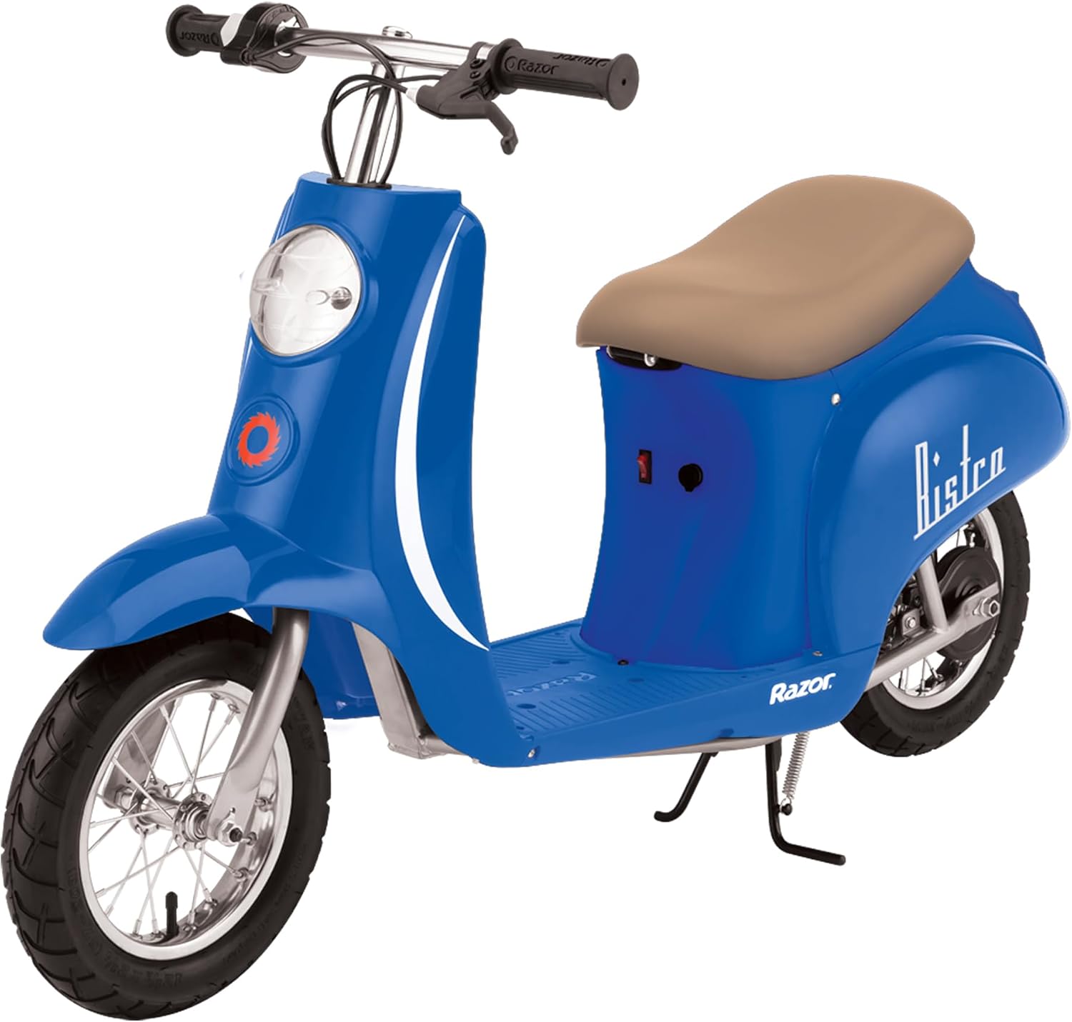 Razor Pocket Mod Electric Scooter Ride-On for Kids Ages 8+, 170 lb Max Weight – 250W Motor, Up to 15 Mph, 40-Min Run Time on High Speed, Twist-Grip Throttle, 12' Pneumatic Tires, Under Seat Storage