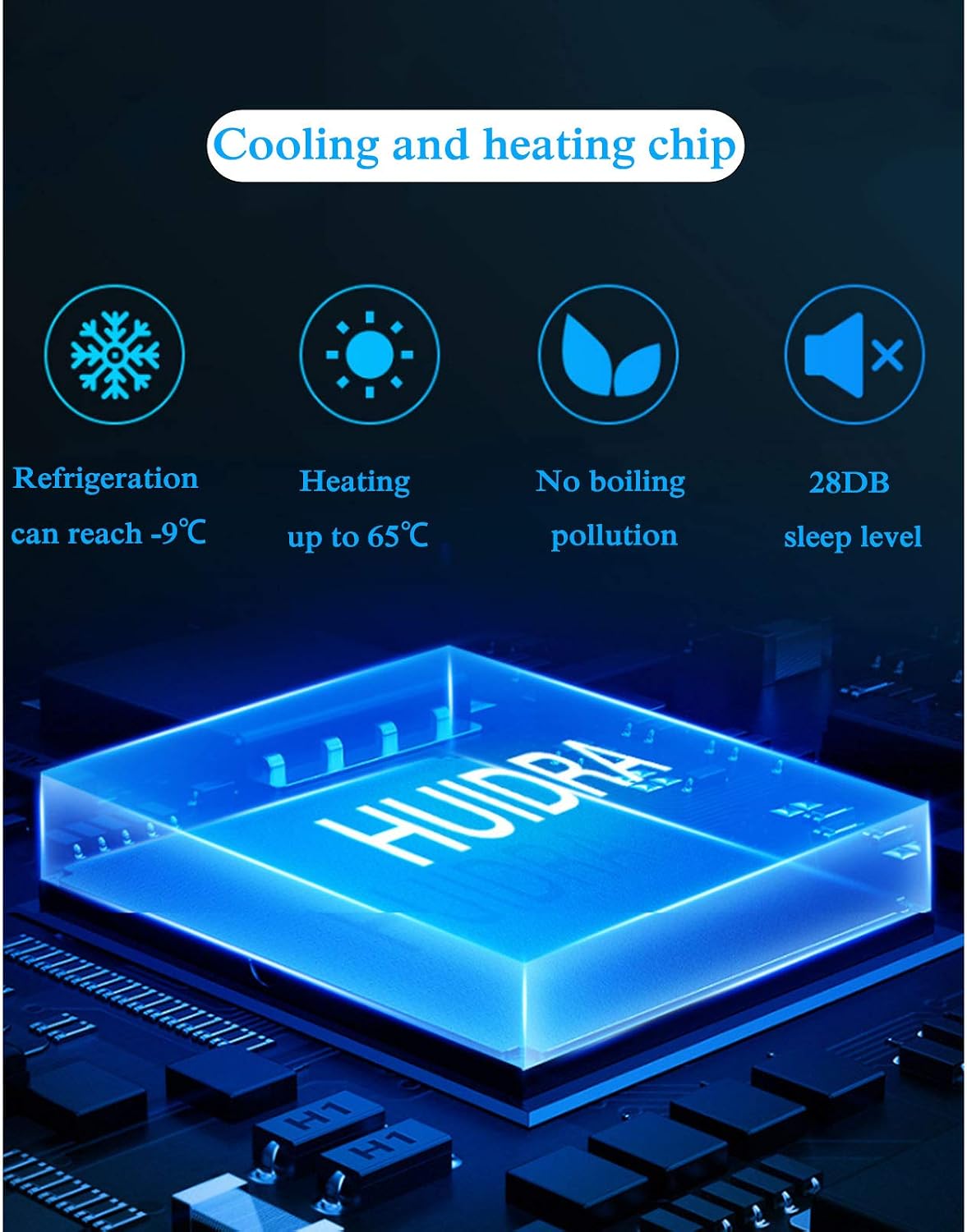 Mini Fridge Electric Cooler and Warmer 10L for Car and Home Portable Freezer Touch Digital Display Electric Coolers for Camping Single Door with Handle Three Layers