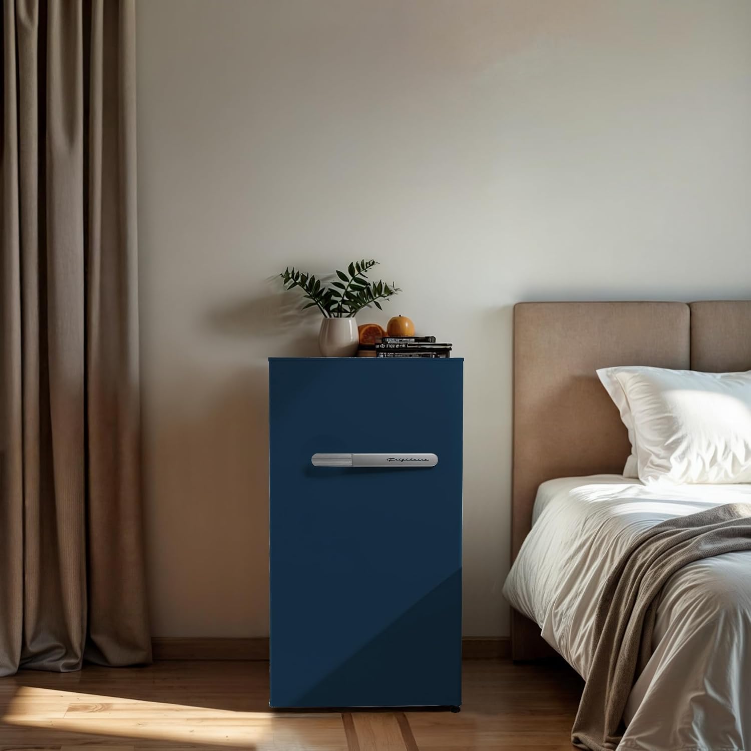 Frigidaire Refrigerator-Retro Mini Fridge Energy Saving-Adjustable Thermostat Control- Ideal for Dorm, Office, RV, Garage, Apartment 3.1 Cu Ft, BLUE