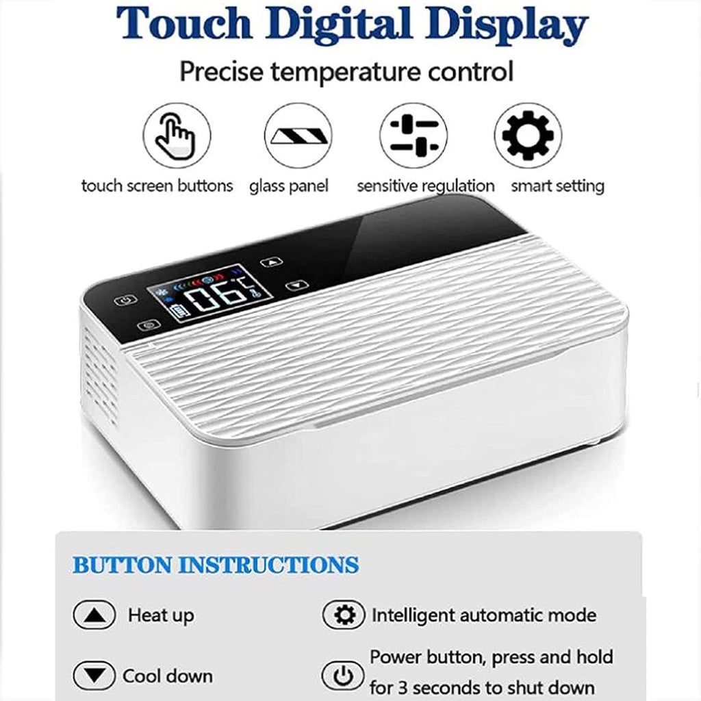 Cool Box Fridge Electric Cooler Portable Travel Box Thermostat 2-8 Degrees (Triplebattery)