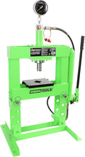 OEMTOOLS 10 Ton Hydraulic Benchtop Press with Double Speed Pump | Compact Design & Huge Power | Straighten, Bend, Press, & Remove Parts & Bearings | Universal Compatibility