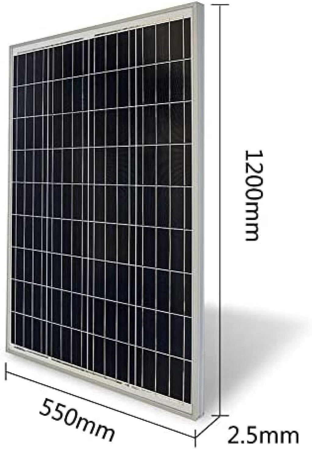 Solar Panel Portable Solar Panels Solar Panel 100 Watt Polycrystalline Solar Panel Module Pv Power Charger for Outdoor Camping Travel