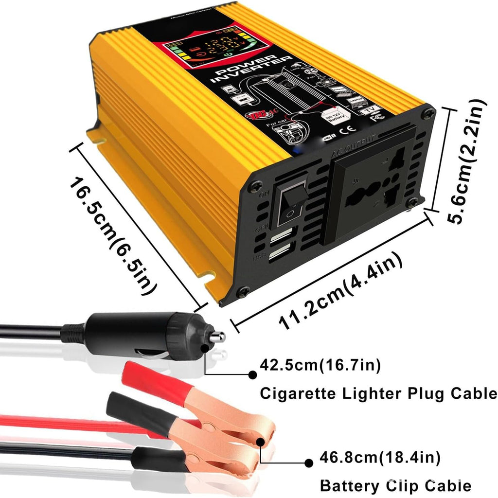 110V/220V 300W Solar Panel Kit Complete Solar Generator Inverter 300W Controller 30A Photovoltaic Panel 18W Home Grid System (Color : Black, Size : 12V to 220V)