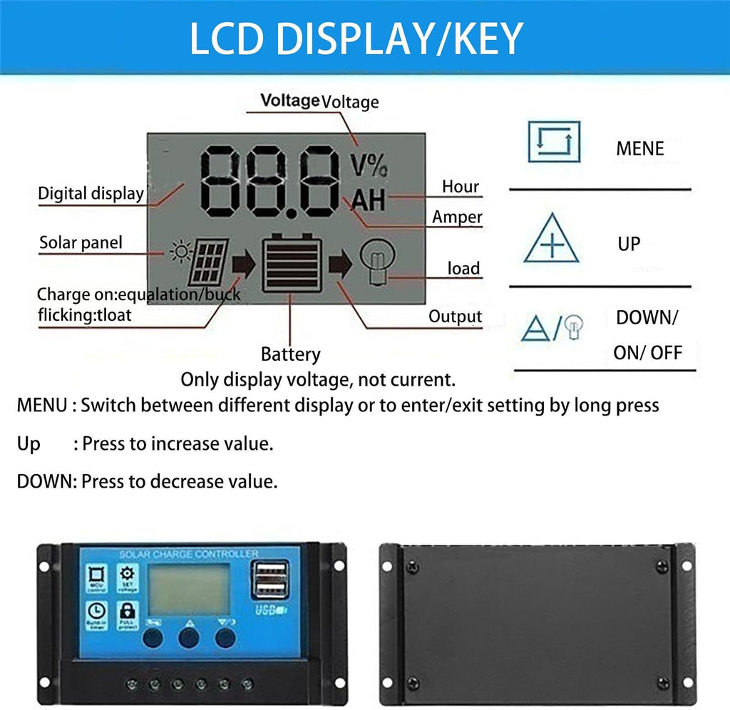 100W Portable Solar Panel, IP67 Waterproof Solar Panel, Solar Charger for Power Station RV Camping Off Grid