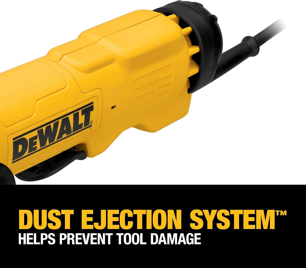 DEWALT Angle Grinder Tool, 6-Inch, Paddle Switch with No Lock-On, 13-Amp (DWE43144N), Yellow
