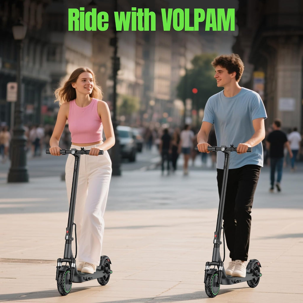 VOLPAM Electric Scooter, 500W/350W Strong Motor, Max 22/19 MPH Top Speed & 22/17 Miles Range, 10'/8.5' Foldable E Scooter with Smart APP, Cruise Control