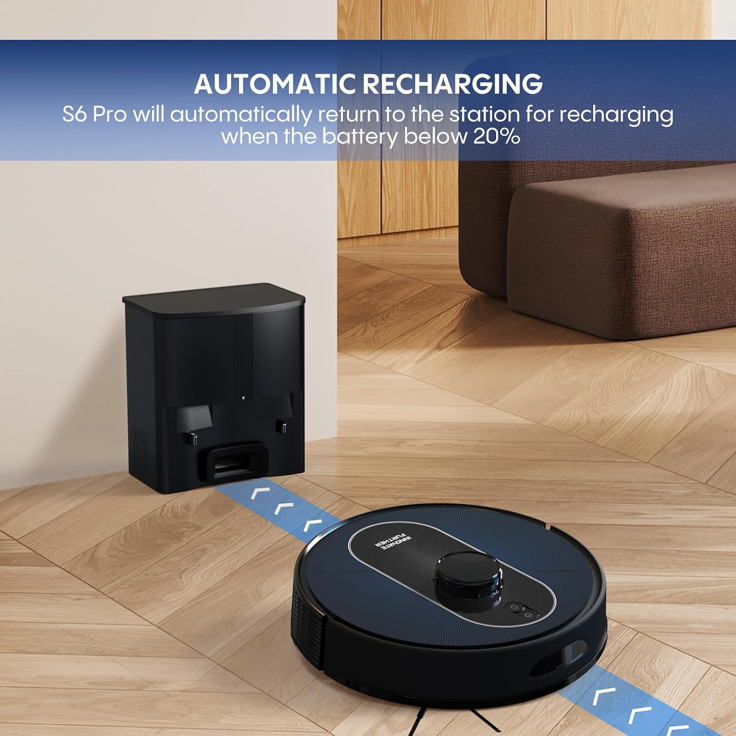 Robot Vacuum and Mop Combo, 5000Pa Suction, LiDAR Navigation, Robot Vacuum with Self Emptying Station for 60 Days Hands Free, Mapping for Multi Floors, No Go Zone, Carpet Boost, APP & Alexa Control