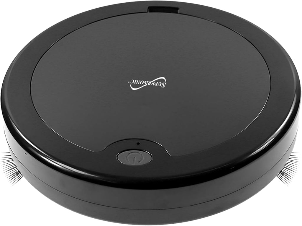 Supersonic SC-820SV Robot Vacuum & Dry Mop, Quiet Clean, Low-Profile Design, 120 Minutes Cleaning Time, Drop-Sensing Technology, 420ML Dust Bin, Brushless Motor, Fast Charging