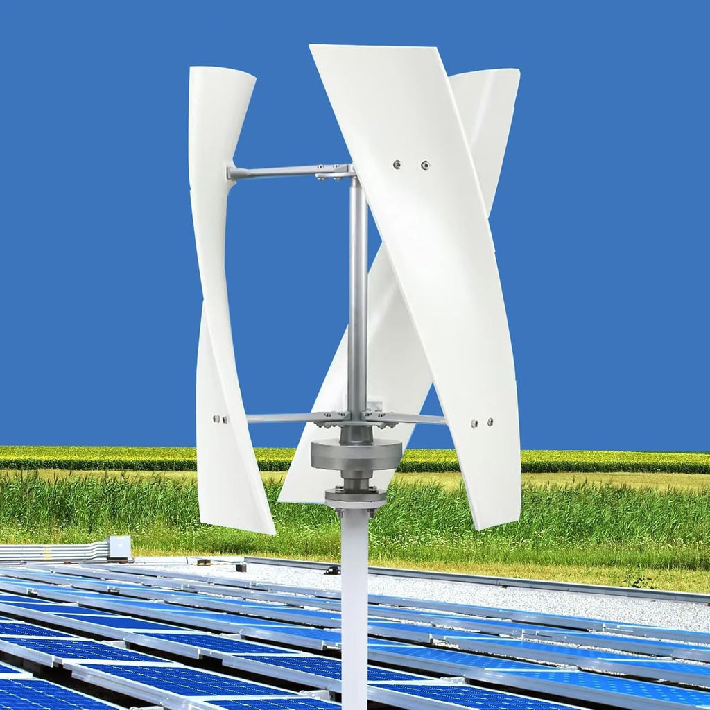Wind Turbine Generator Kit, 12000W Portable Vertical Helix Wind Power Turbine Generator with MPPT Controller Home Outdoor Power Generation Home, Home Power Energy Kit,48V