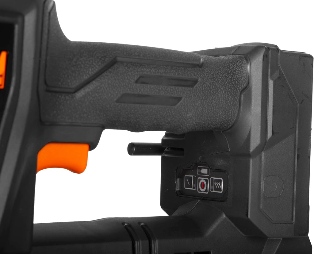 WEN 20V Max Cordless Brushless 18-Gauge Brad Nailer with 2.0Ah Battery and Charger (20518)