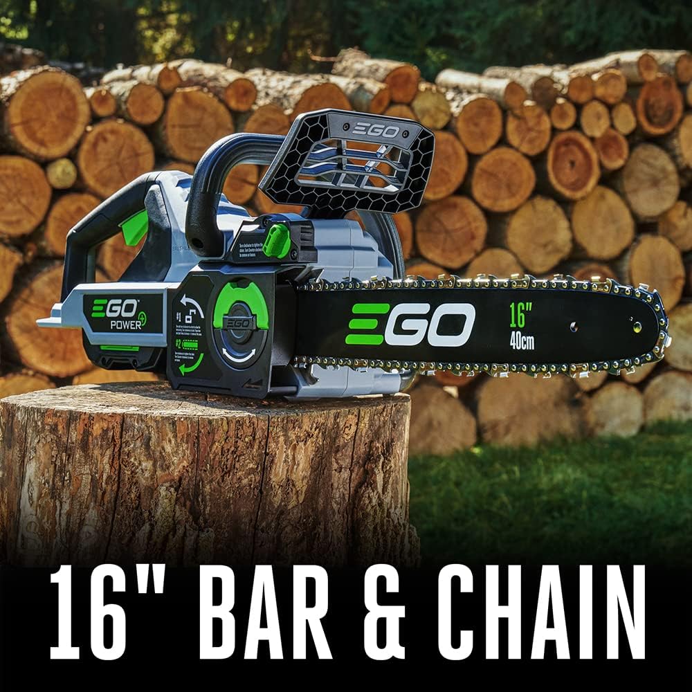 EGO POWER+ Chain Saw, 16' Battery Powered Chainsaw, Electric Cordless, Battery and Charger Not Included – CS1610