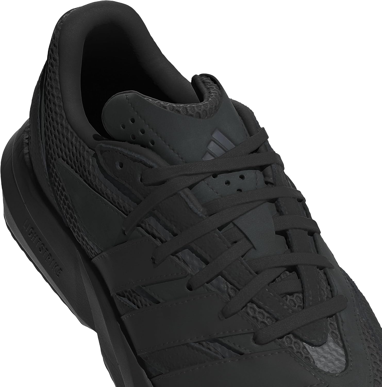 adidas Mens Lightblaze Lace Up Sneakers Shoes Casual - Grey, White