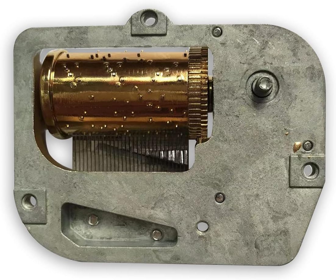BinkeGG Play (Memory) 30 Note Golden Sankyo Music Box Mechanism Music Box Parts Musical Movement for DIY Musical Boxes (15 Tunes Option)