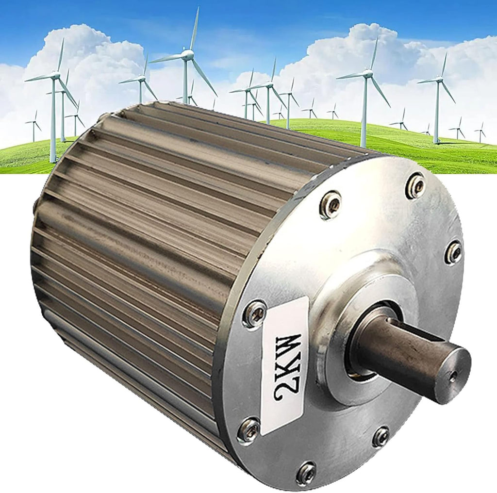 1KW 1.5KW 48V Three Phase AC Permanent Magnet Generator, High Efficiency Low Rotational Speed Motor, Household Small Brushless Wind Turbines,1.5KW-48V