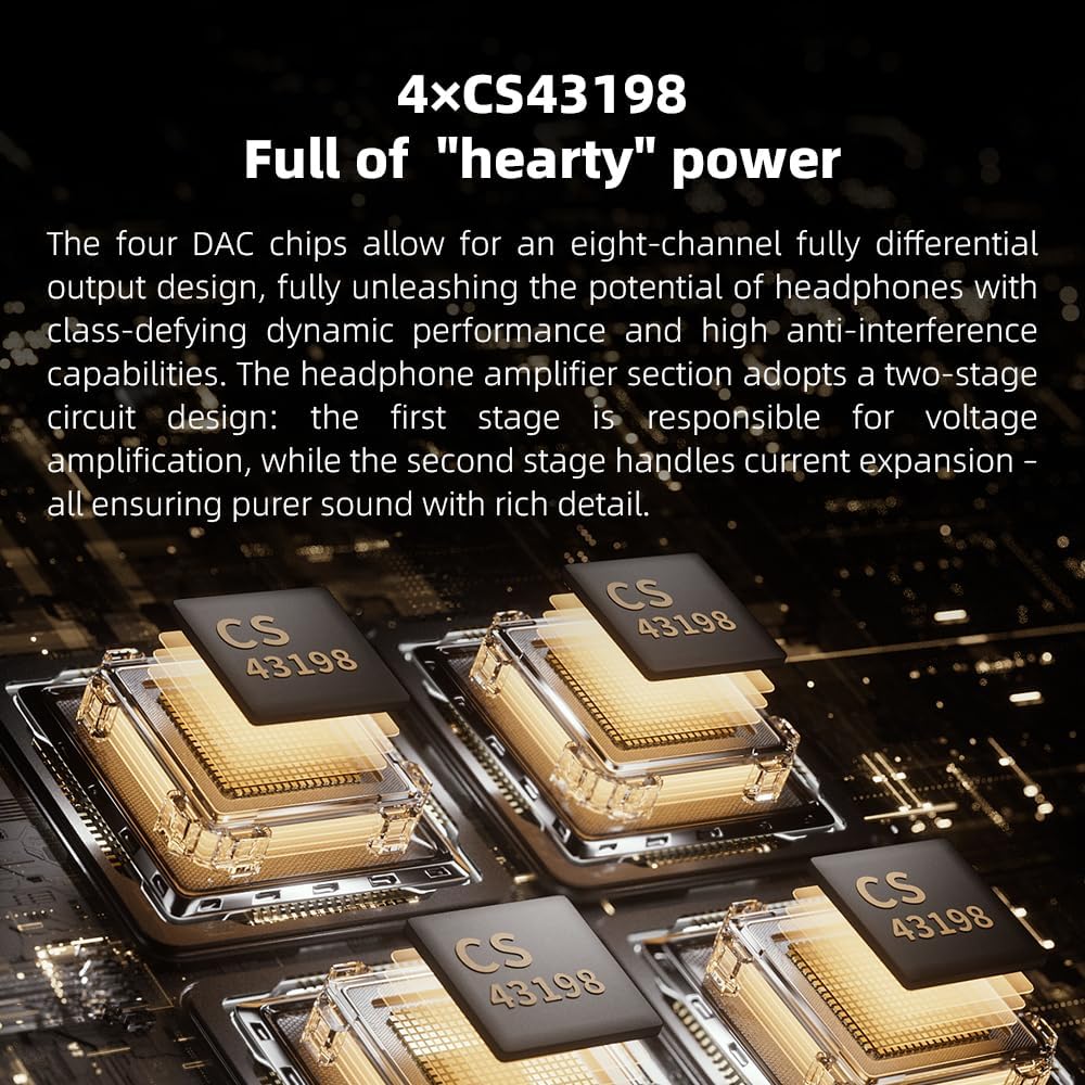 FiiO M21 Android 13 Portable Music Player MP3 Snapdragon 680 4* CS43198 DAC Chips Hi-Res Audio DSD Bluetooth LDAC (Titanium Gold)