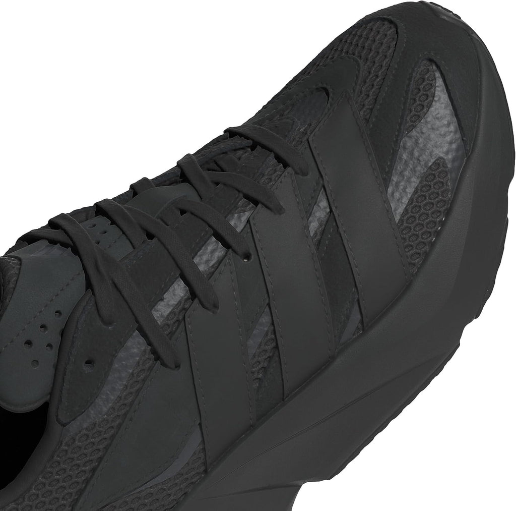 adidas Mens Lightblaze Lace Up Sneakers Shoes Casual - Grey, White