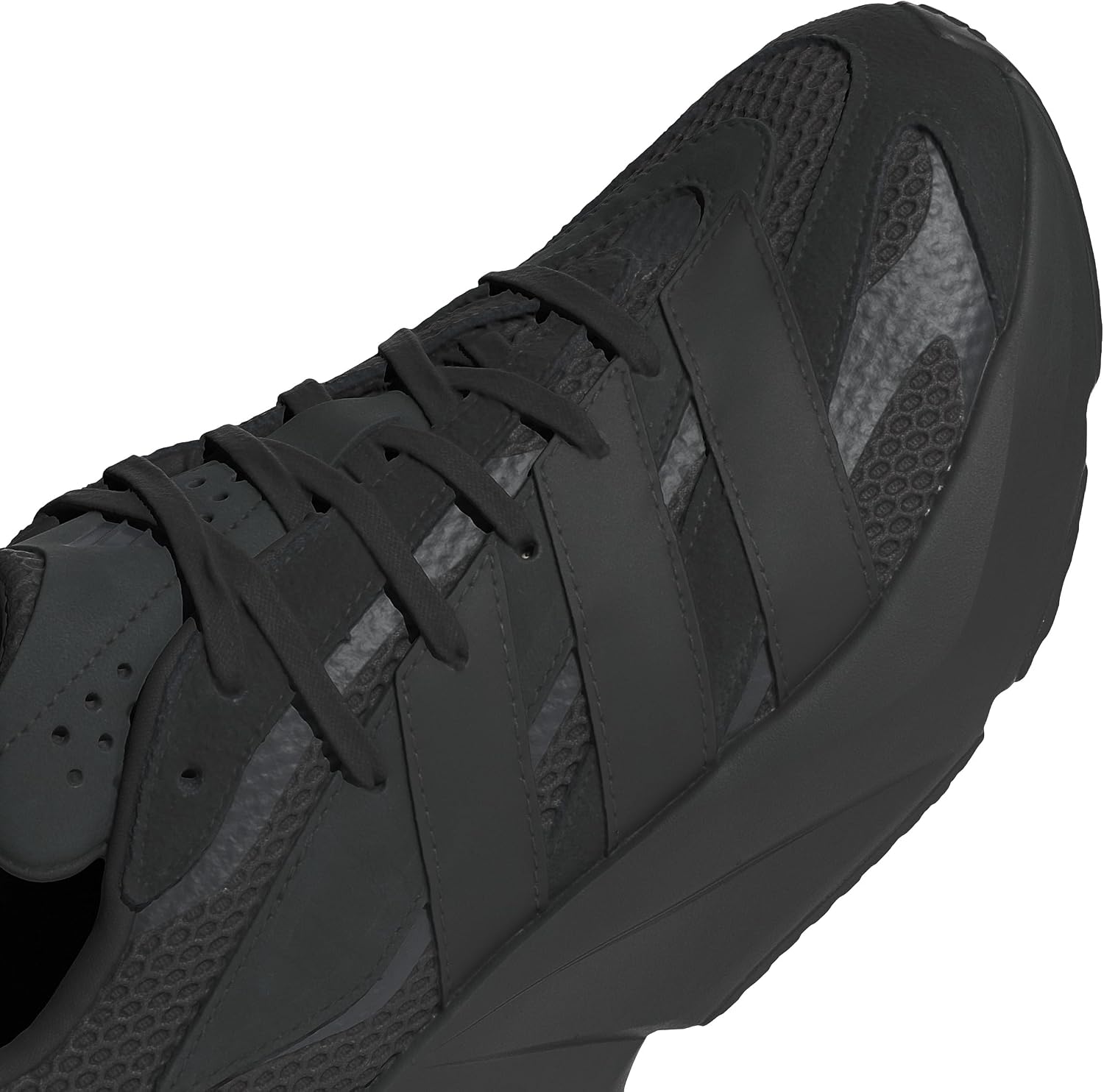 adidas Mens Lightblaze Lace Up Sneakers Shoes Casual - Grey, White