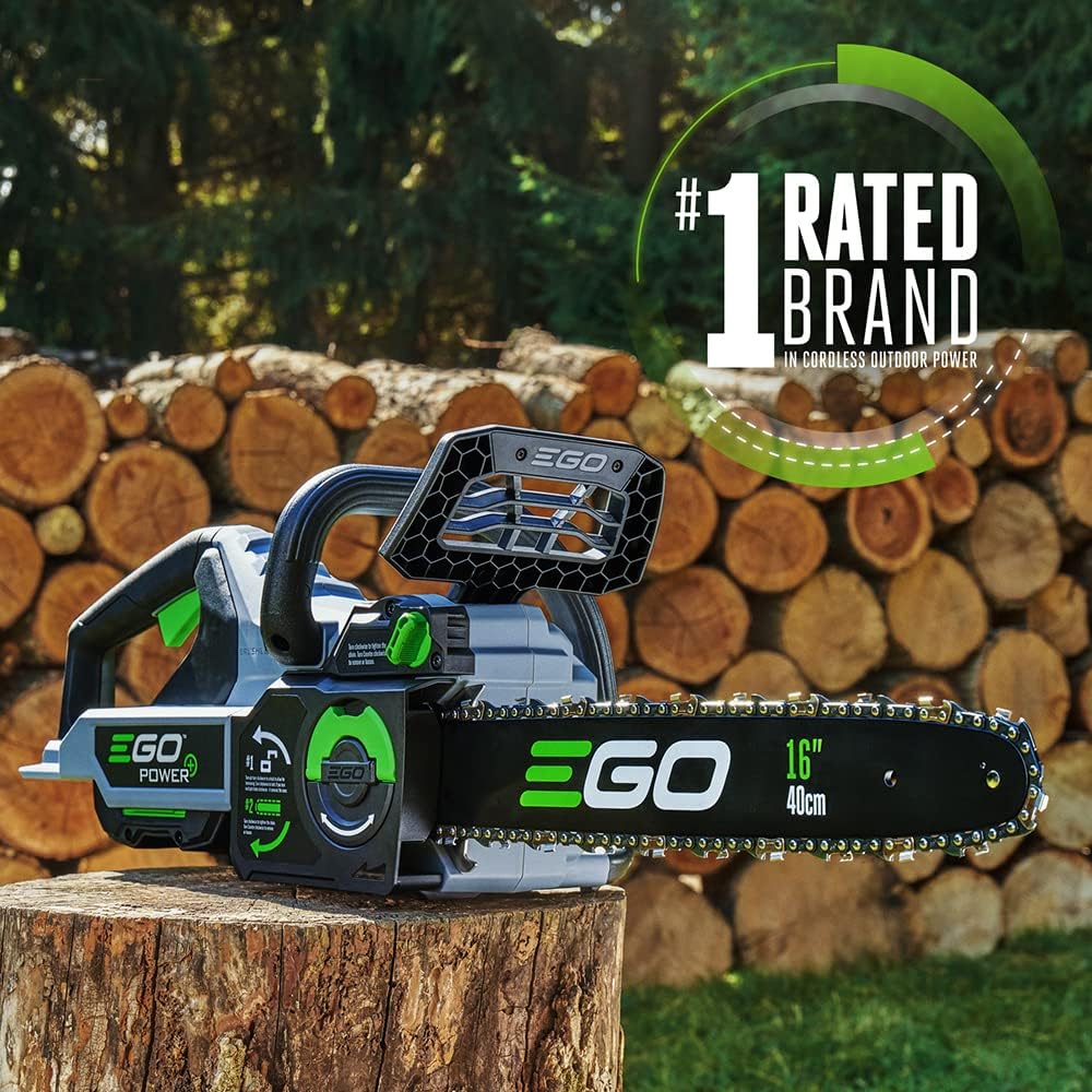 EGO POWER+ Chain Saw, 16' Battery Powered Chainsaw, Electric Cordless, Battery and Charger Not Included – CS1610