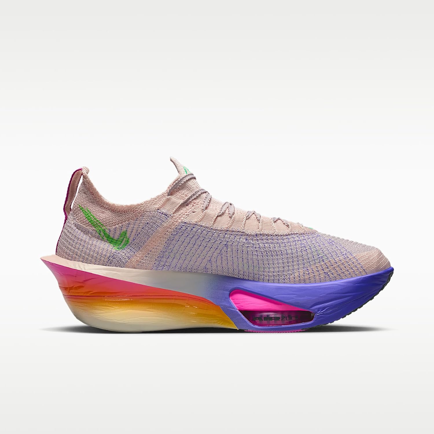 Nike Alphafly 3 'Eliud Kipchoge Men's Road Racing Shoes (Silt Red/Bright Ceramic/Fire Pink/Green Shock)