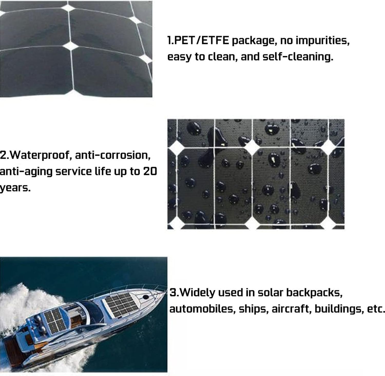 200W Portable Solar Panel Kit,2 * 100W Semi-Flexible Bendable Mono Off-Grid Solar Power Kit Charger Include Controller with USB Output Ports for RV Boat Cabin Van Car,10Acontroller