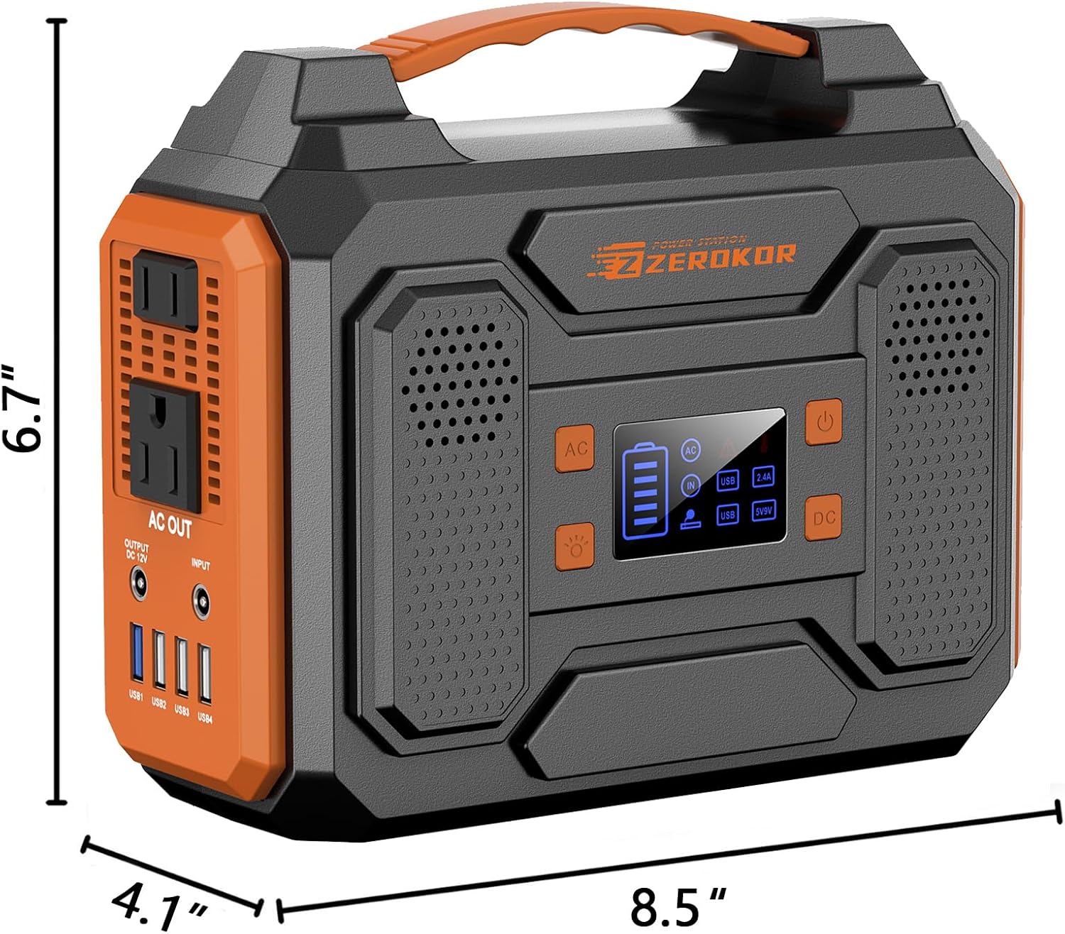 Portable Solar Power Generator with Panel, 300W Power Station with Portable Solar Panel 40W, 110V AC Outlet Camping 100W Solar Power Bank Battery Pack for Laptop Smart Device RV Outdoor Power Outage