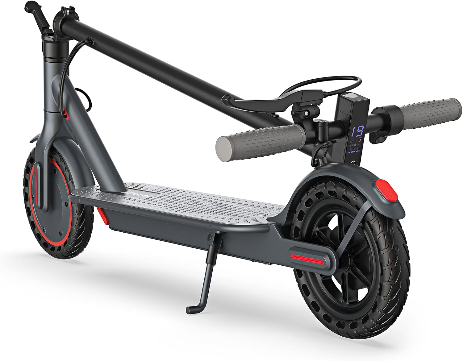Alloweek Electric Scooter for Adults – 350W/500W Motor, 19 MPH/22Mph Top Speed, 21-52 Miles Range, 8.5'/10 inch Tires, Folding E-Scooter with Dual Suspension and Braking System, App Control