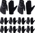 HANDLANDY HLDD Heavy Duty Work Gloves, TPR Protector Impact Gloves, Men Anti Vibration Mechanic Work Glove TouchScreen