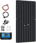 Flexible Solar Panel,100W 18V Monocrystalline Bendable Ultra Lightweight Thin Portable Solar Panels for RV Uneven Surfaces Camping Travel Party