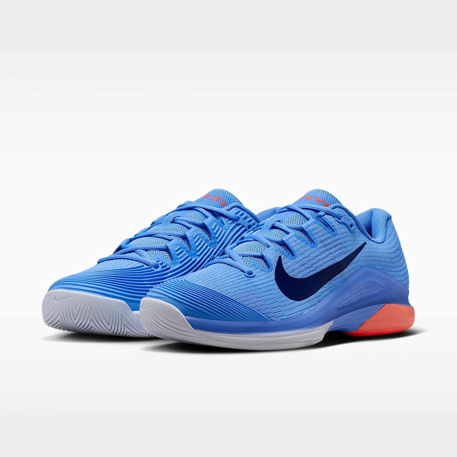 Nike Vapor 12 Men's Hard Court Tennis Shoes (University Blue/Hydrogen Blue/Hot Lava/Midnight Navy)