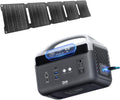 Portable Power Station with 40W Solar Panel, 60,000mAh LiFePO4 Battery 300W AC Outlets Power Station,2Hrs Fast Charging Power Bank for Home,Outdoor Camping RVs Emergencies