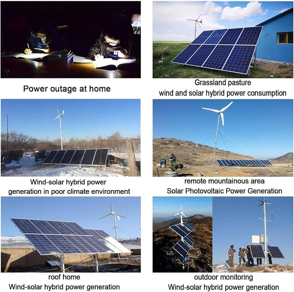3000W-15000W Wind Solar Hybrid Controller, 12V 24V 48V Wind Solar Hybrid Controller MPPT Boost Charge Regulator for Lithium Acid Inverters, Solar and Wind 3000W