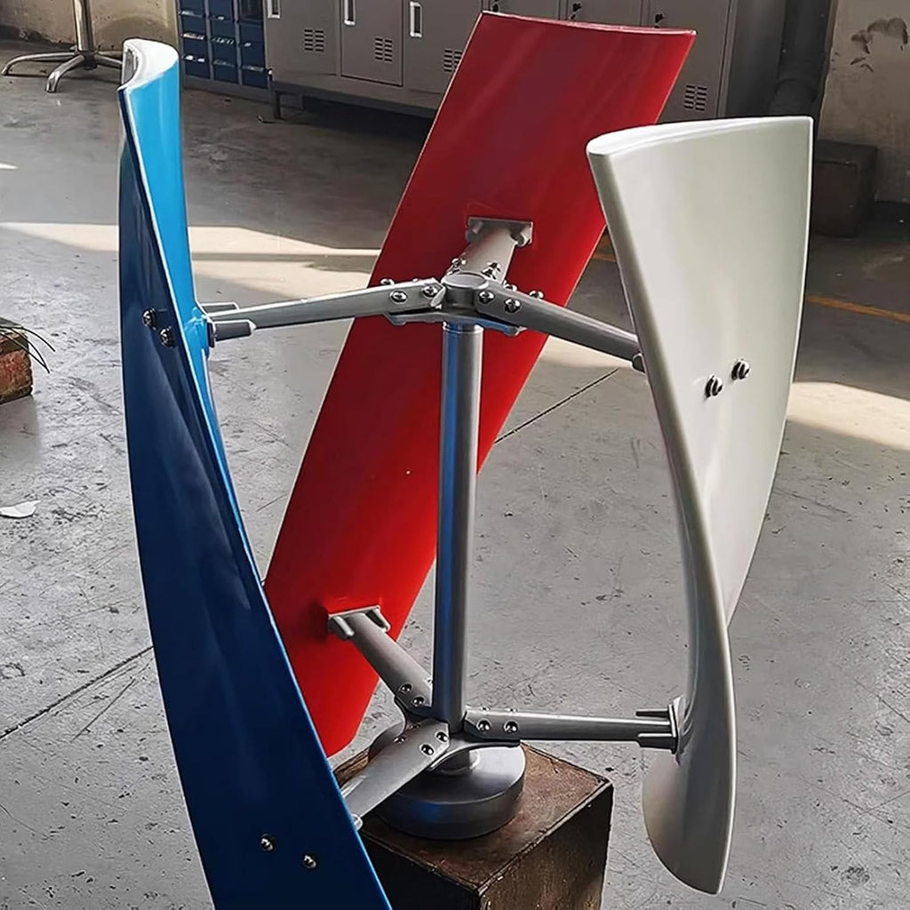3000W Vertical Wind Turbine Generator Kit with MPPT Controller - 12V/24V/48V Home Power Energy Solution, Efficient Electricity Production for Renewable Energy Systems