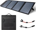 HOTWAV 120W Foldable Solar Panel for Power Station Generator, IP66 Portable Solar Panel kit with MC-4 Output, Monocrystalline Solar Panel Suitcase